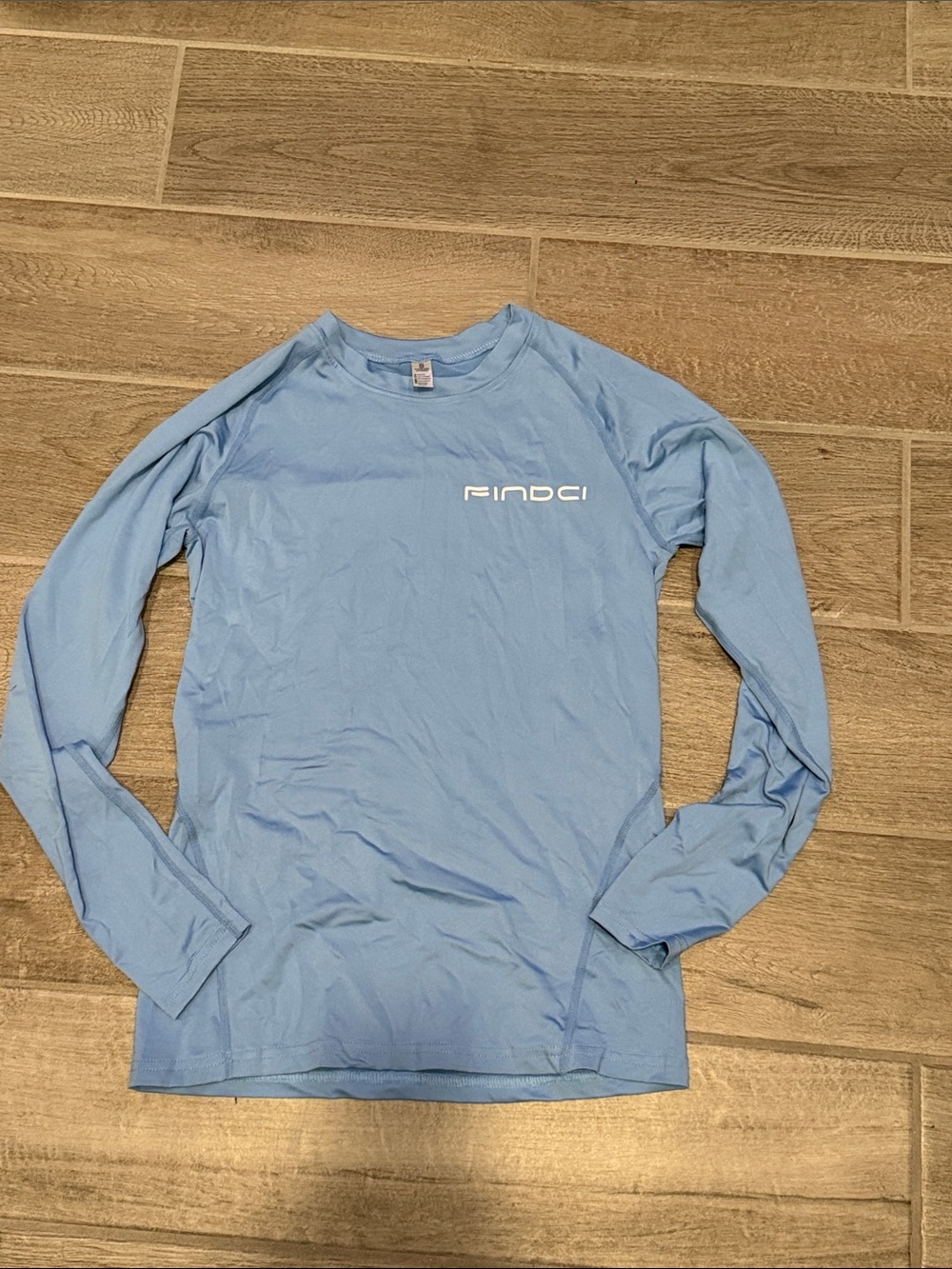 Men's Long-Sleeve Performance Tee in Sky Blue